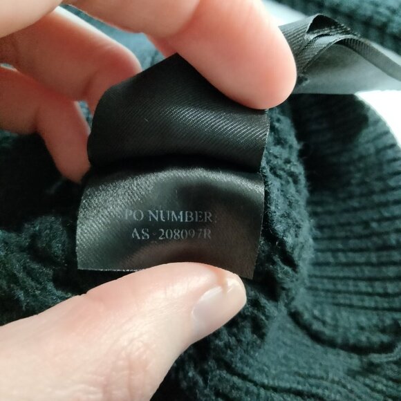 All Saints Mens Argg Crew Waffle Knit Sweater Pullover Large - Picture 5 of 7